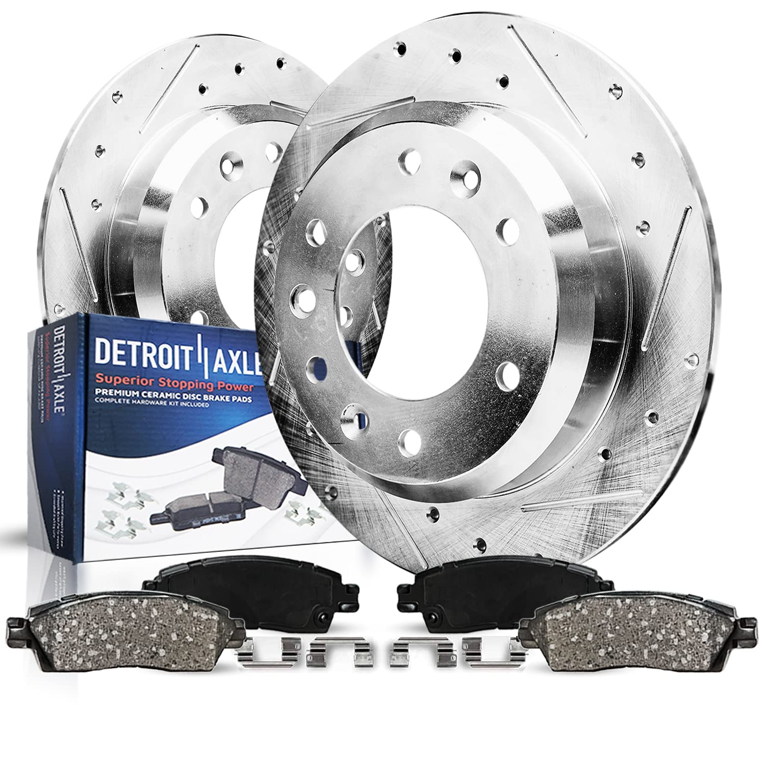 Detroit Axle - Rear Brake Kit for 2007-2012 2014 Kia Sedona