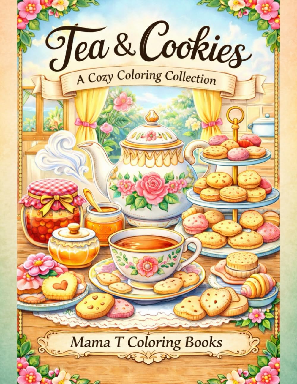 Tea and Cookies: A Cozy Coloring Collection: Relaxing Teacups, Sweet Treats, Soothing Tea Sets, Cookie Platters, Teapots, Teacups, Biscuits & Comfort ... Books: A Collection of Artful Escapes)
