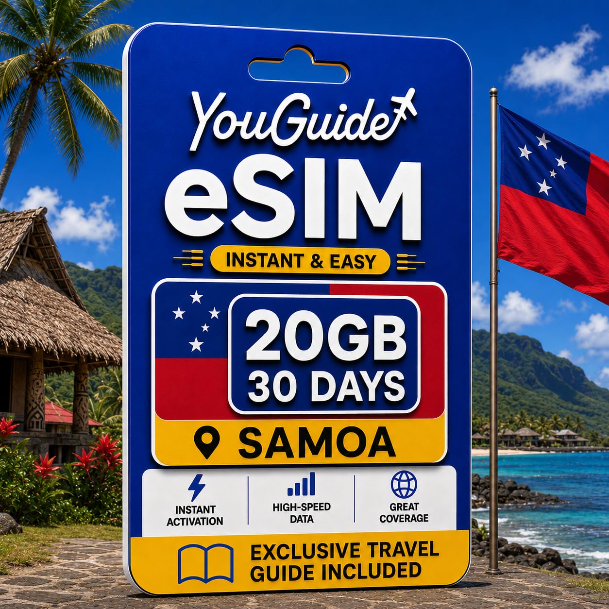 Samoa eSIM 20GB 30Days