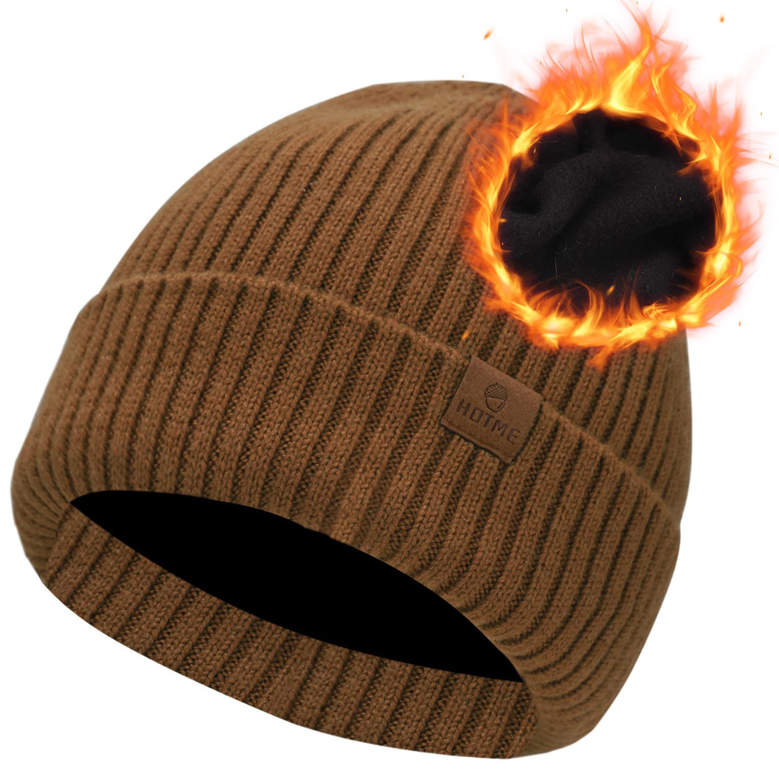 Oversize XL/XXL Merino Wool Beanie Hat for Men