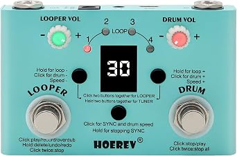 Hoerev Drum Looper Tuner Effect Audio Workstation Guitar Pedal