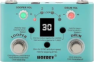 HOEREV Drum Looper Tuner Effect Audio Workstation Gitarrenpedal