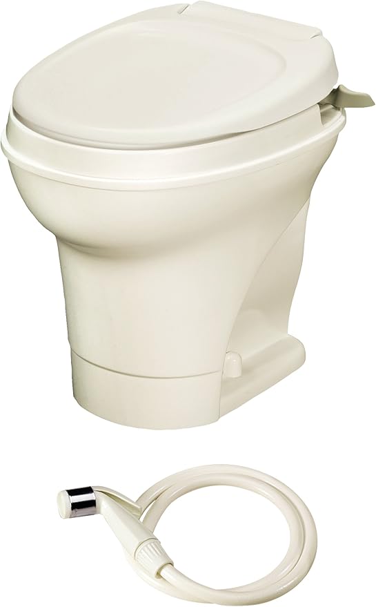 Thetford AquaMagic V RV Toilet Hand Flush, High, Parchment