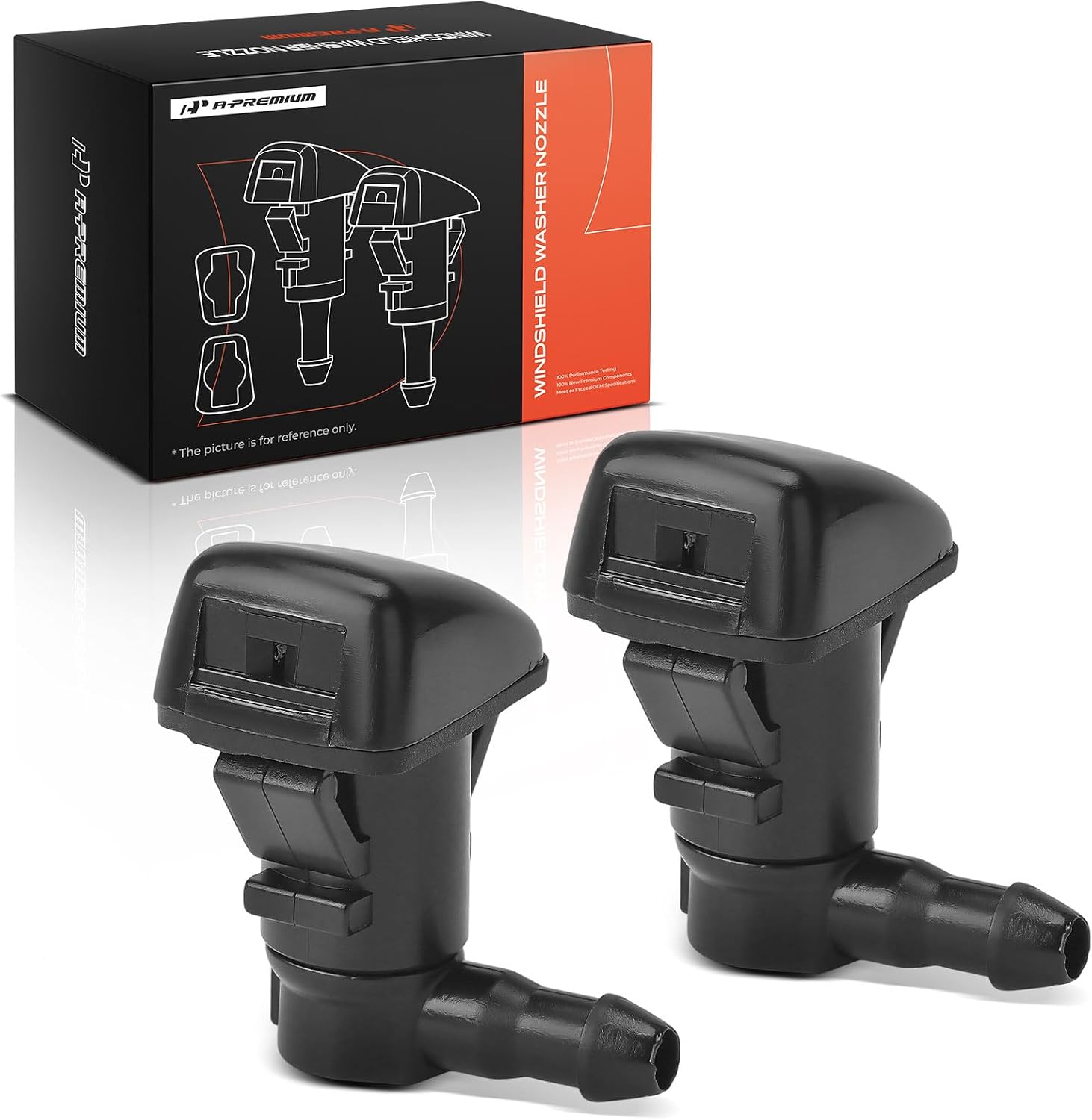 A-Premium Front Windshield Washer Nozzles Wiper Spray Compatible with CTS 2008-2015, Set of 2