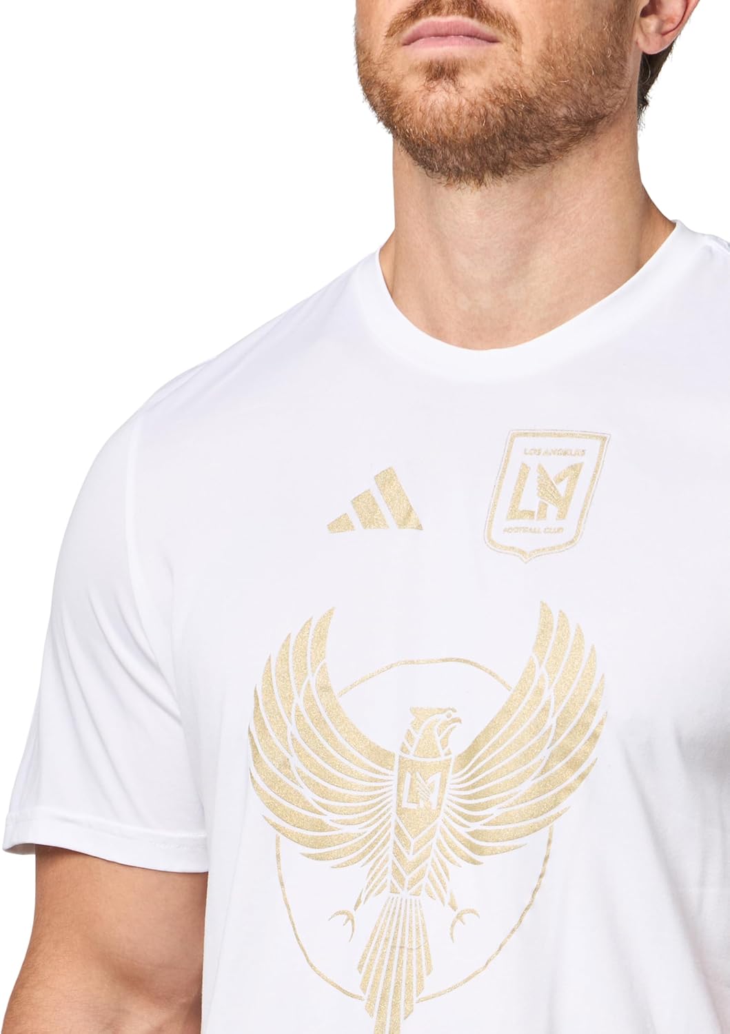 adidas Mens Los Angeles Fc Pre-Game Short Sleeve T-Shirt