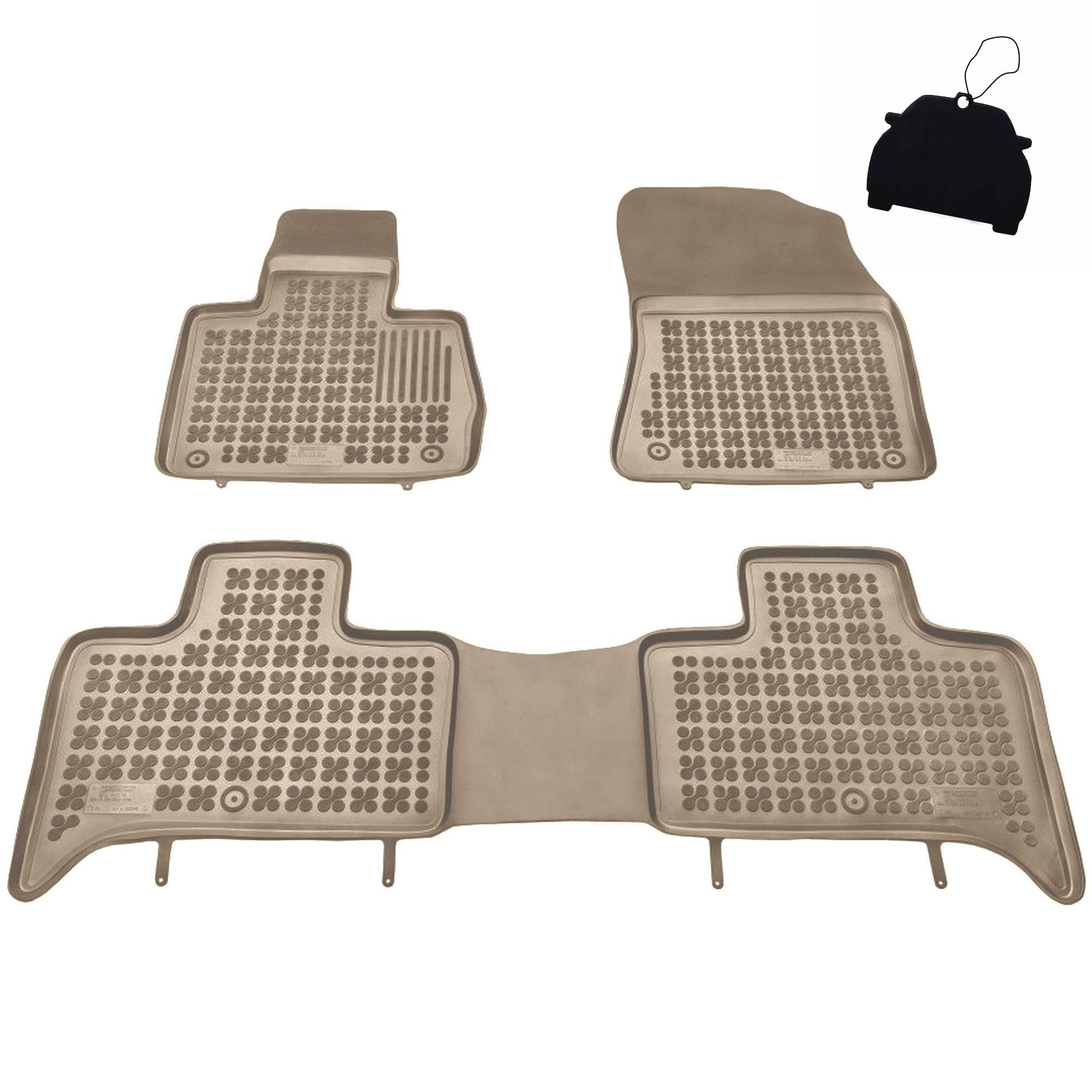 MOTOS Beige Alfombrillas de goma adecuado para BMW X5 E53 1999-2006 Mejora la comodidad de tus viajes con la alfombrilla antideslizante para coche - alfombrillas para coche para todo tipo de clima, pr