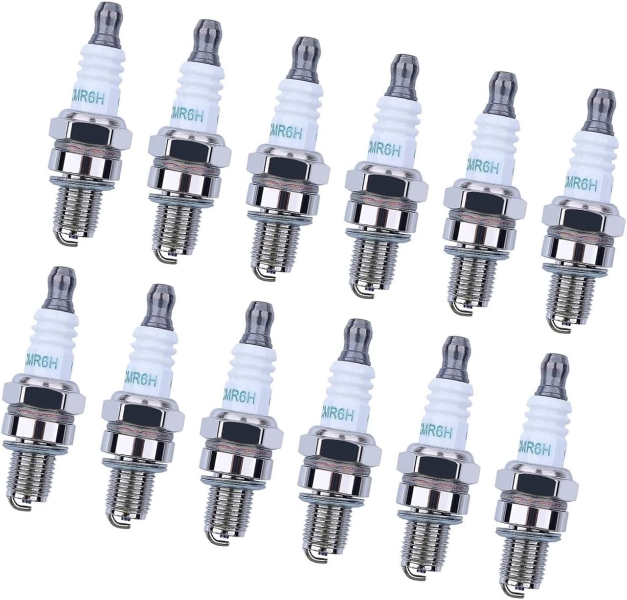 12Pcs CMR6H Spark Plug Replace Fit For 3365 Fit For FS90 FS100 FS110 HL90 HL110 HT100 KM90 BR500 BR550 BR600