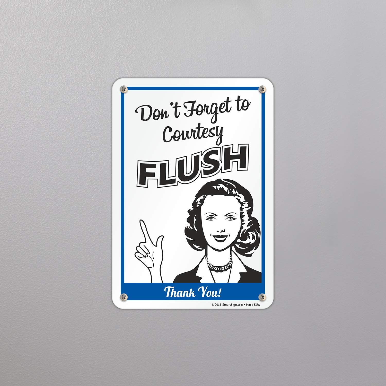 Courtesy Signs Examples Restroom Signs SmartSign Courtesy Flush Sign - 10x14 Inch Plastic ...
