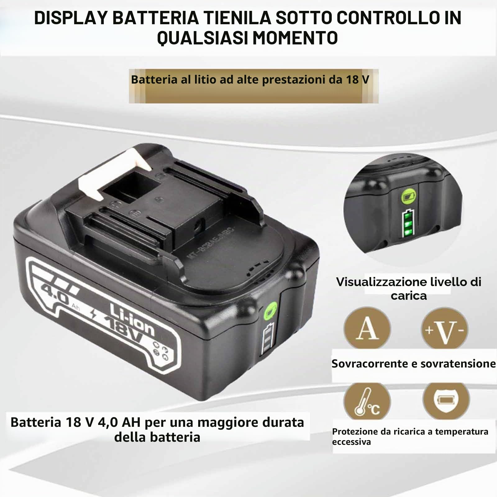PixCy - Pinza Crimpatrice Idraulica Elettrica 10mm² a 300mm² per Terminali di Cavo - Utensile per Terminali Alimentato a Batteria