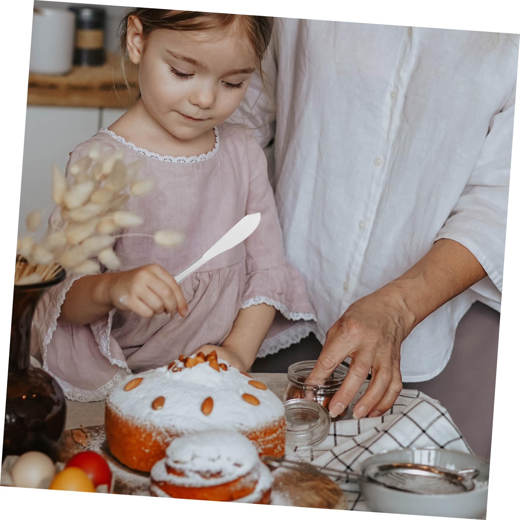 Cabilock 4juegos Conjunto De Servidores De Pastel De Boda Inoxidable Juego para Decoración De Bodas y Cumpleaños Espátula y Cortador De Pasteles para Fiestas