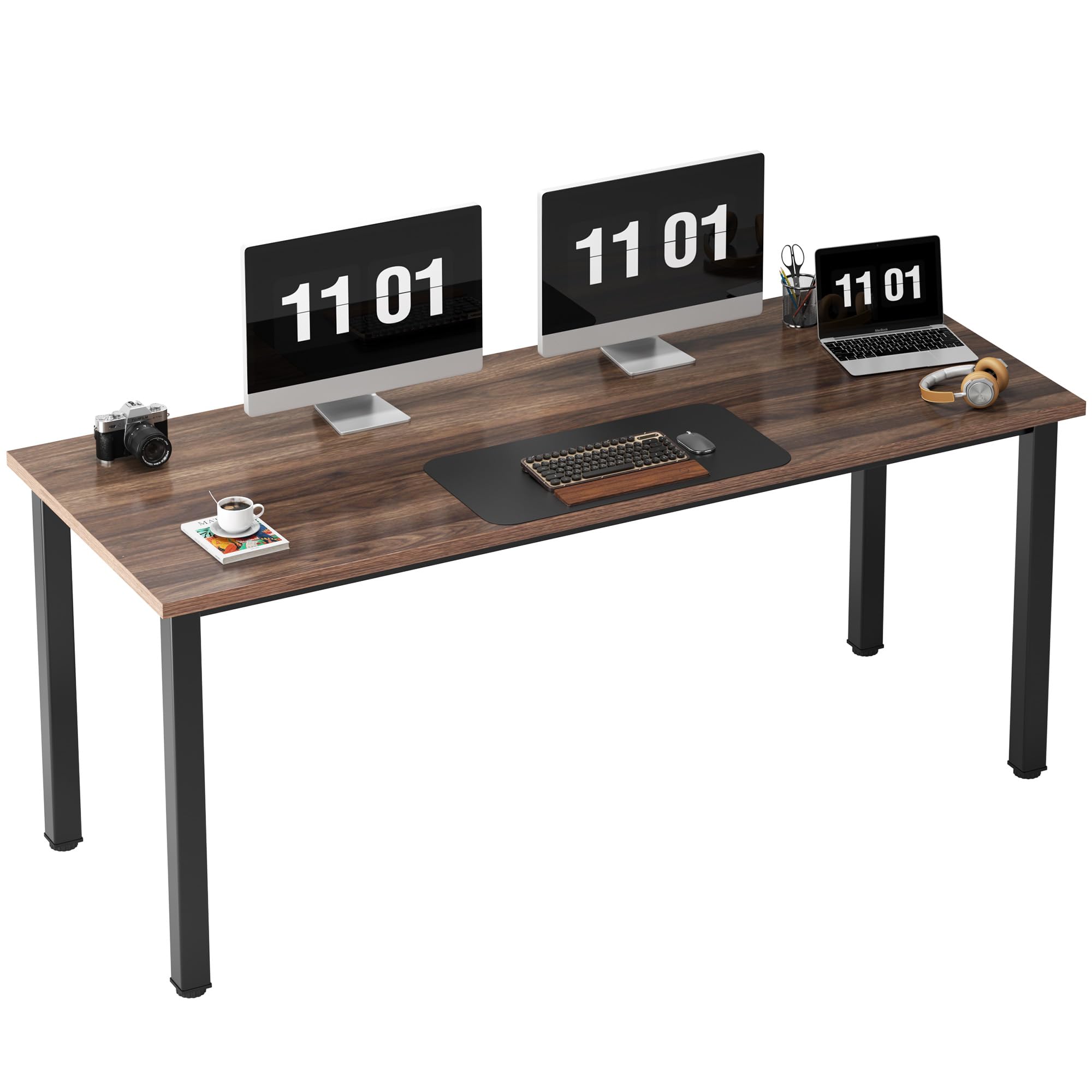 デスク 60cm x 40cm x 28cm*4 Industrial Computer Desk, 60 x 28 inch Home Office Desk with