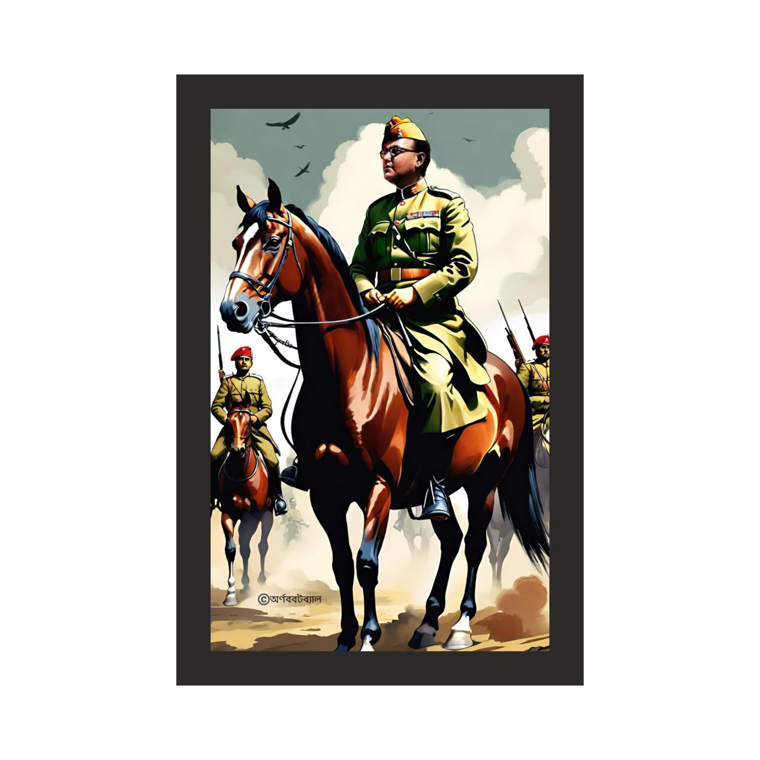 Mounted Army Leader Wall Art – view 3