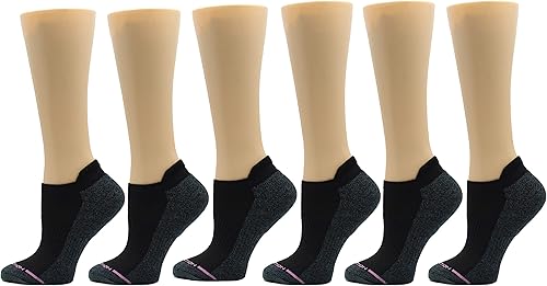 Miniatura 4 de Dr. Motion Calcetines de compresión de corte bajo para mujer, paquete de 2