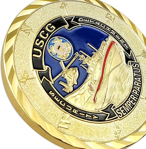 Miniatura 4 de WOERDA Moneda de desafío de la Guardia Costera de los Estados Unidos Moneda conmemorativa de oración