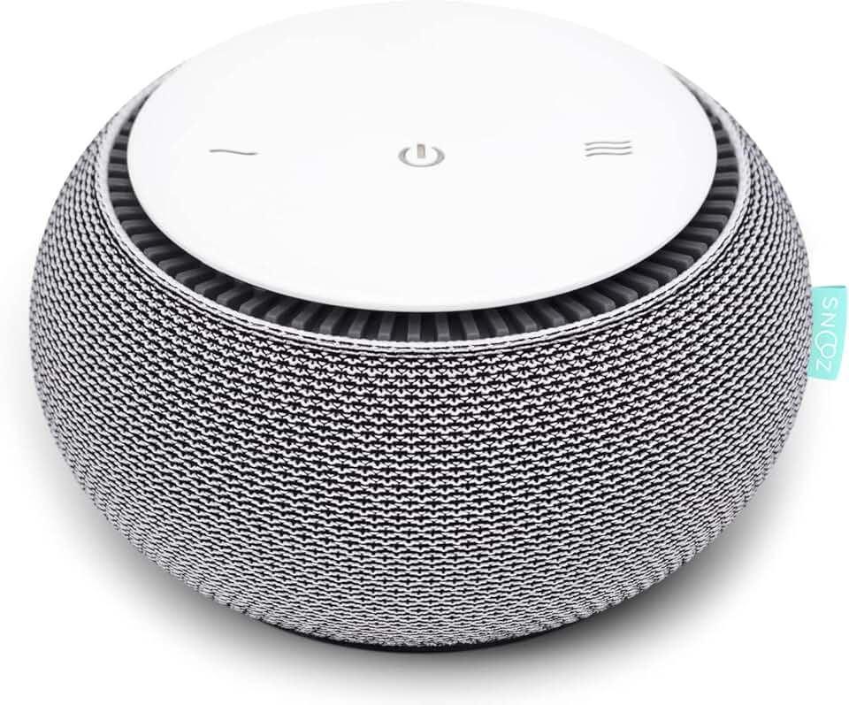 Smart White Noise Machine - Real Fan Inside for Non-Looping Sound, Portable Sleep Aid for Adults, Dogs, Travel, Home, Bedroom, Sle