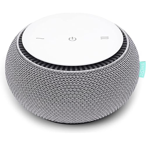SNOOZ Smart White Noise Sound Machine - Real Fan Inside for Non-Looping White Noise, Sleep Aid for Adults, Travel, Sleeping, Bedroom, Portable, Baby Registry Essential - Cloud