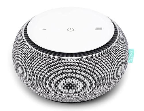 SNOOZ Smart White Noise Machine – Real Fan Non-Looping Sleep Sound (Cloud)
