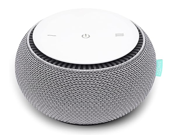SNOOZ Smart White Noise Sound Machine - Real Fan Inside for Non-Looping White Noise, Sleep Aid for Adults, Travel, Sleeping, Bedroom, Portable, Baby Registry Essential - Cloud