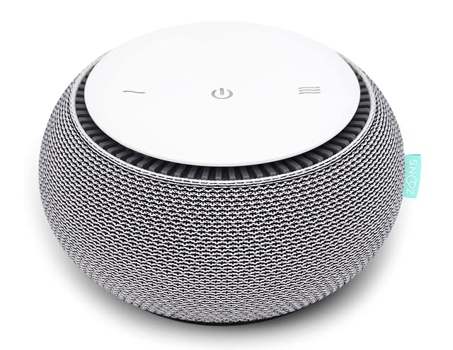 SNOOZ Smart White Noise Sound Machine - Real Fan Inside for Non-Looping White Noise Sleep Aid for Adults