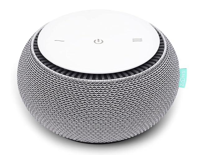 SNOOZ Smart White Noise Sound Machine - Real Fan Inside for Non-Looping White Noise, Sleep Aid for Adults, Travel, Sleeping, Bedroom, Portable, Baby Registry Essential - Cloud