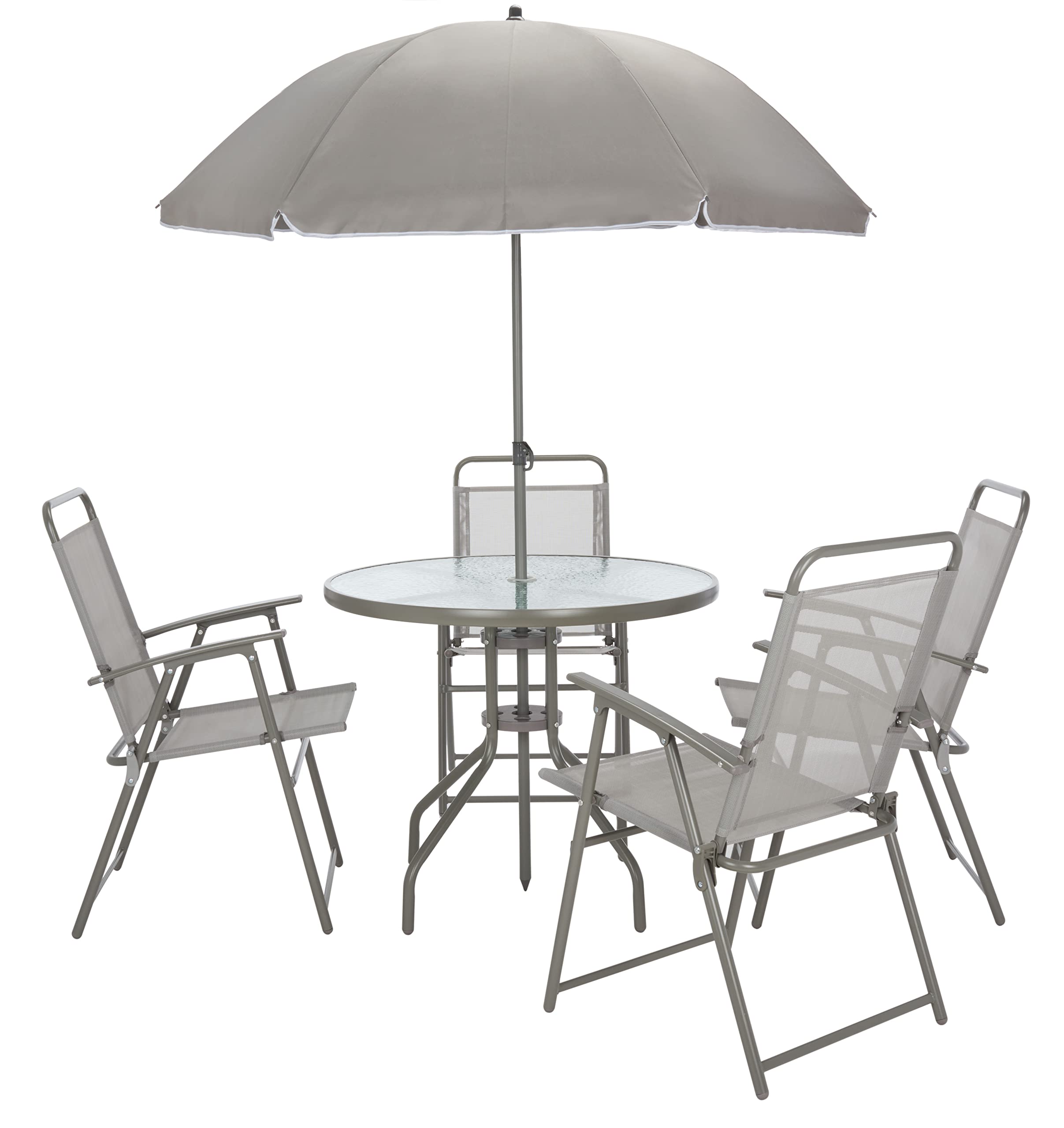 Juego de comedor bistró beige: mueble de exterior e interior de talla única