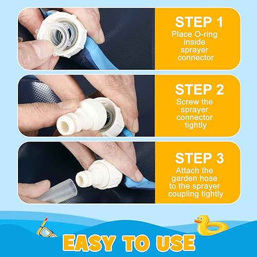 Miniatura 5 de KOOLTAIL Almohadilla de rociador para perros antideslizante para perros para alberca fuente de juego para verano juguetes de agua al aire libre