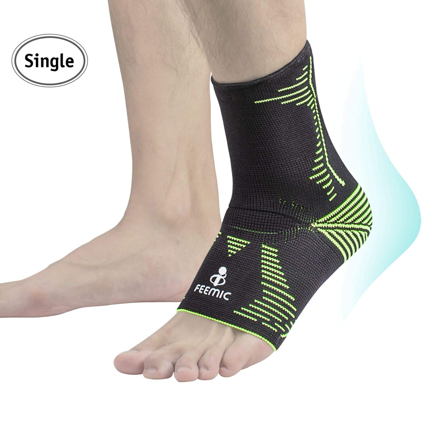 Ankle Brace Compression Support Sleeve for Basketball Running volleyball Sport,Breathable Ankle Support for Injury Recovery,Joint Pain,Swelling and Achilles Tendon Sprains