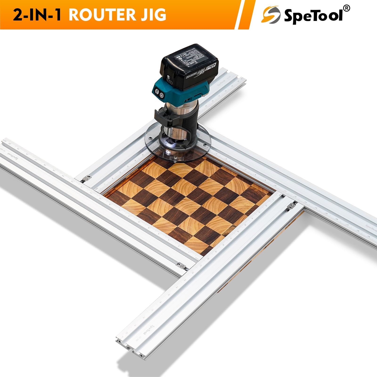 SpeTool 2-in-1 Juice Groove Router Jig and Circle Cutting Template - Image 4