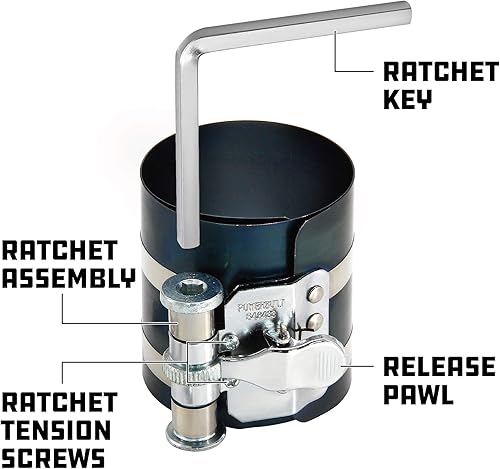 Miniatura 3 de Compresor de anillo de pistón Powerbuilt 648433