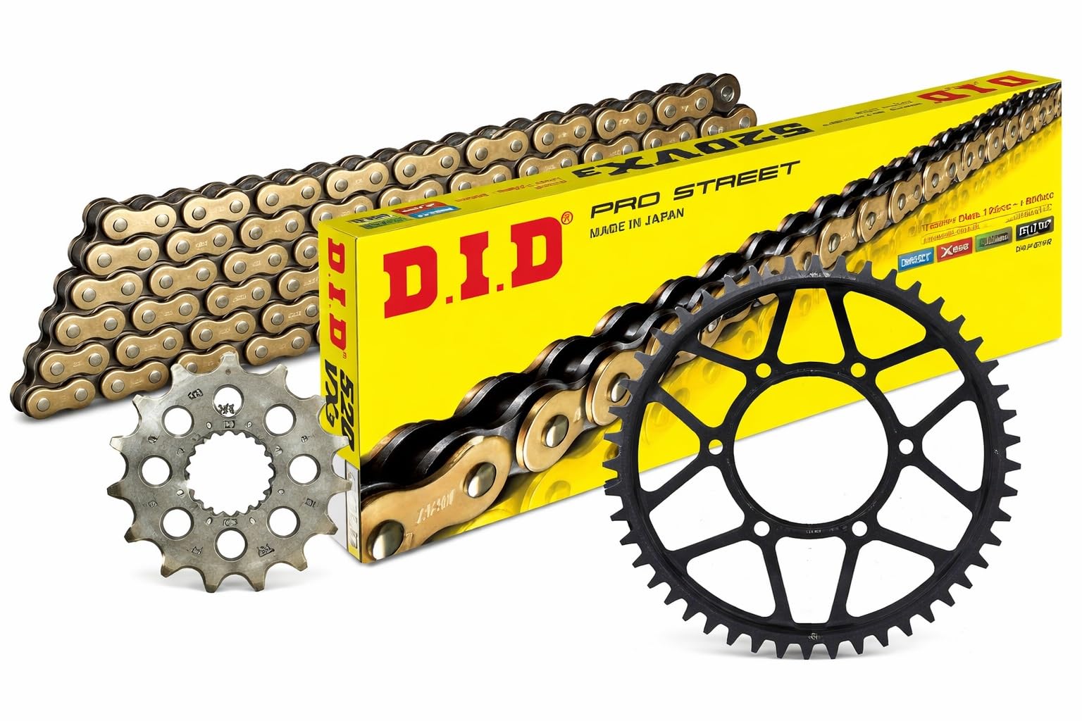 Kit de Transmisión X-Ring DID VX3 520, 112 Eslabones, Piñón 16T, Corona Acero 47T, para BMW F 650 GS/Dakar/G 650 GS Sertao