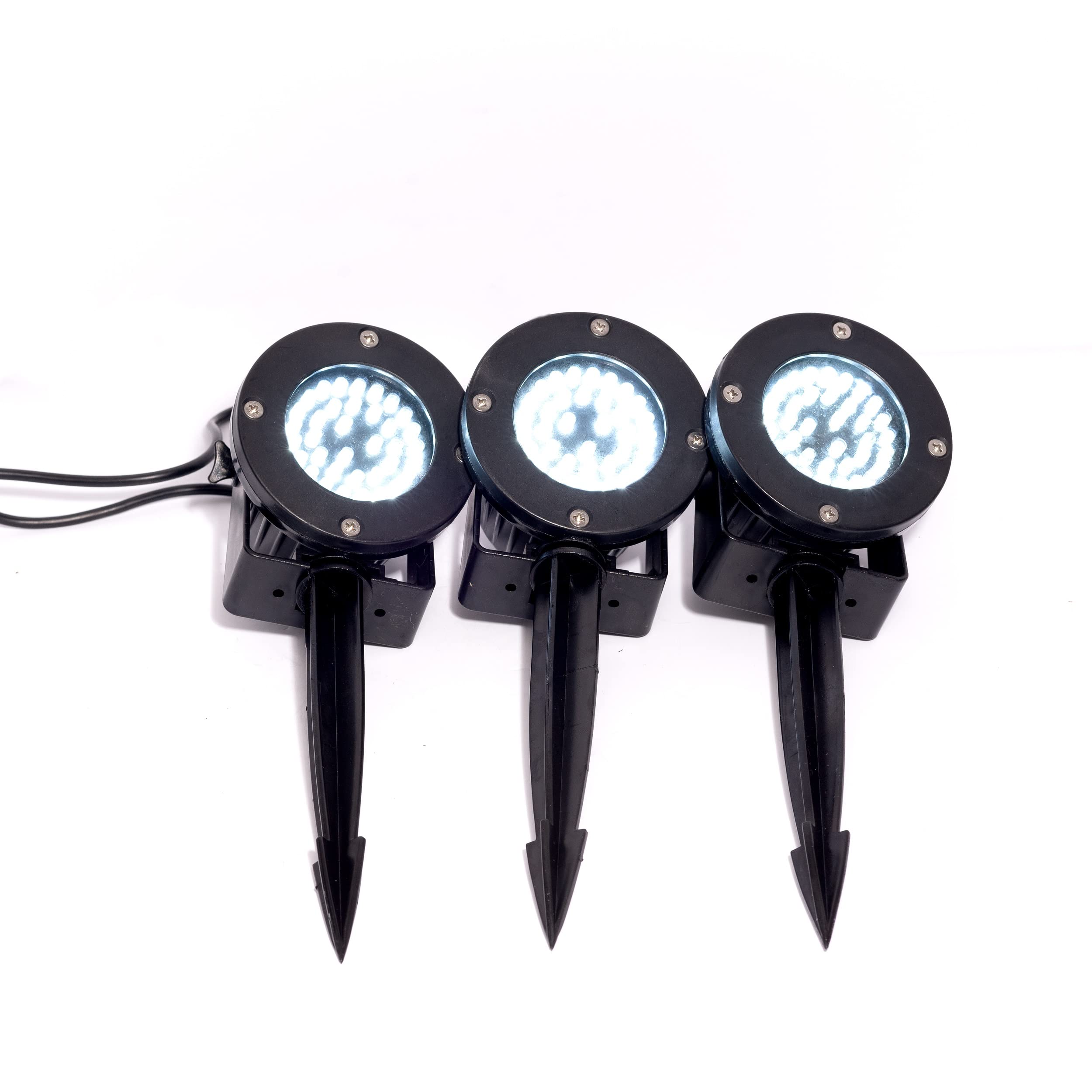 Jebao - Set di 3 luci LED per laghetto e patio da giardino, 12 V, LED x 36