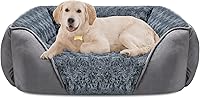 Vista 16 de INVENHO Cama extragrande para perros grandes, medianos y pequeños, rectangular, lavable, ortopédica, suave y relajante, duradera para mascotas