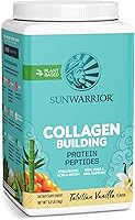 Vista 1 de Sunwarrior Polvo de construcción de péptidos de colágeno Colágeno vegano para mujeres en polvo de proteína a base de plantas Ácido hialurónico