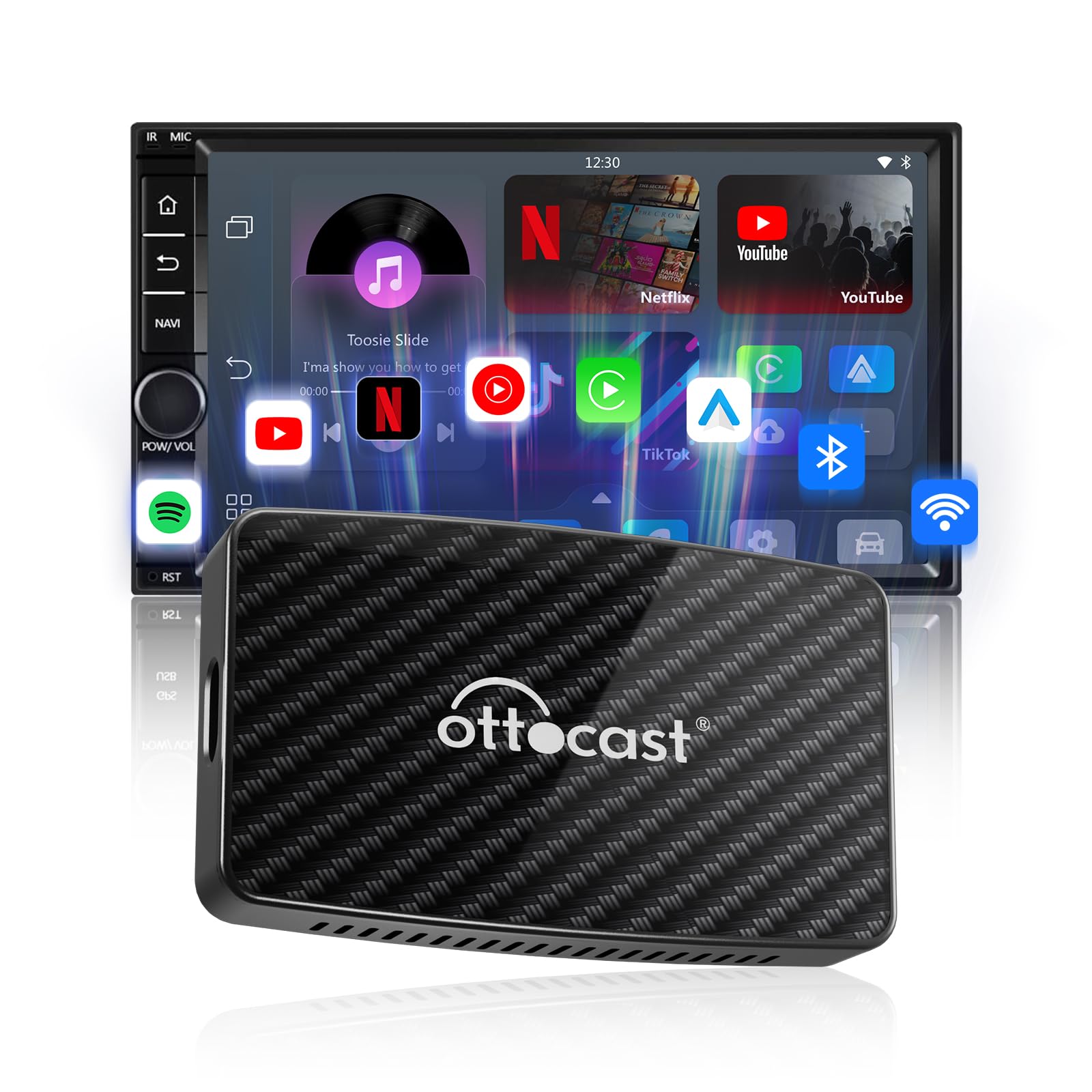 Ottocast Play2Video Pro, Wireless CarPlay & Android Auto
