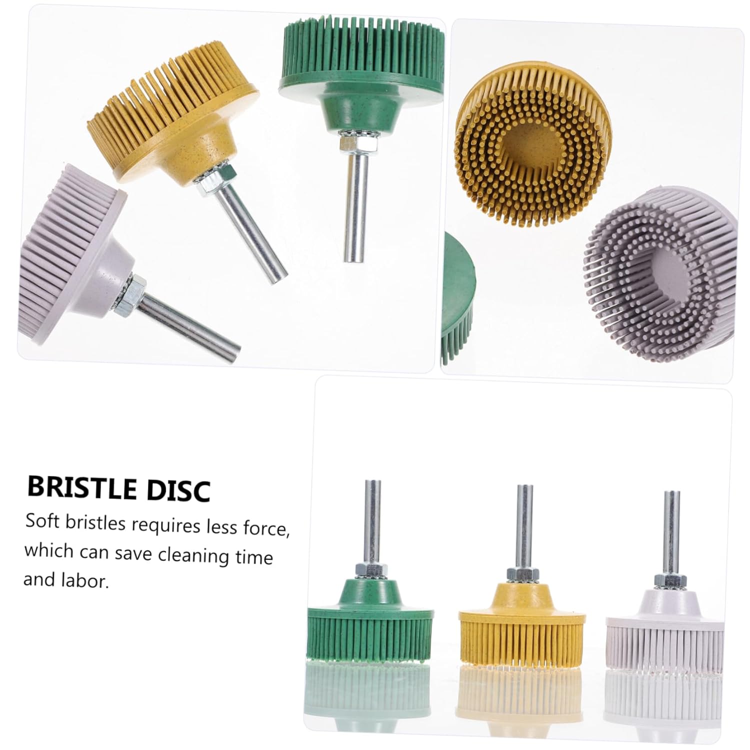 6pcs Abrasive Brush Grit Coating Removal Discs for Electric Drill Polishing Wheel for Efficient Cleaning Hard Metals