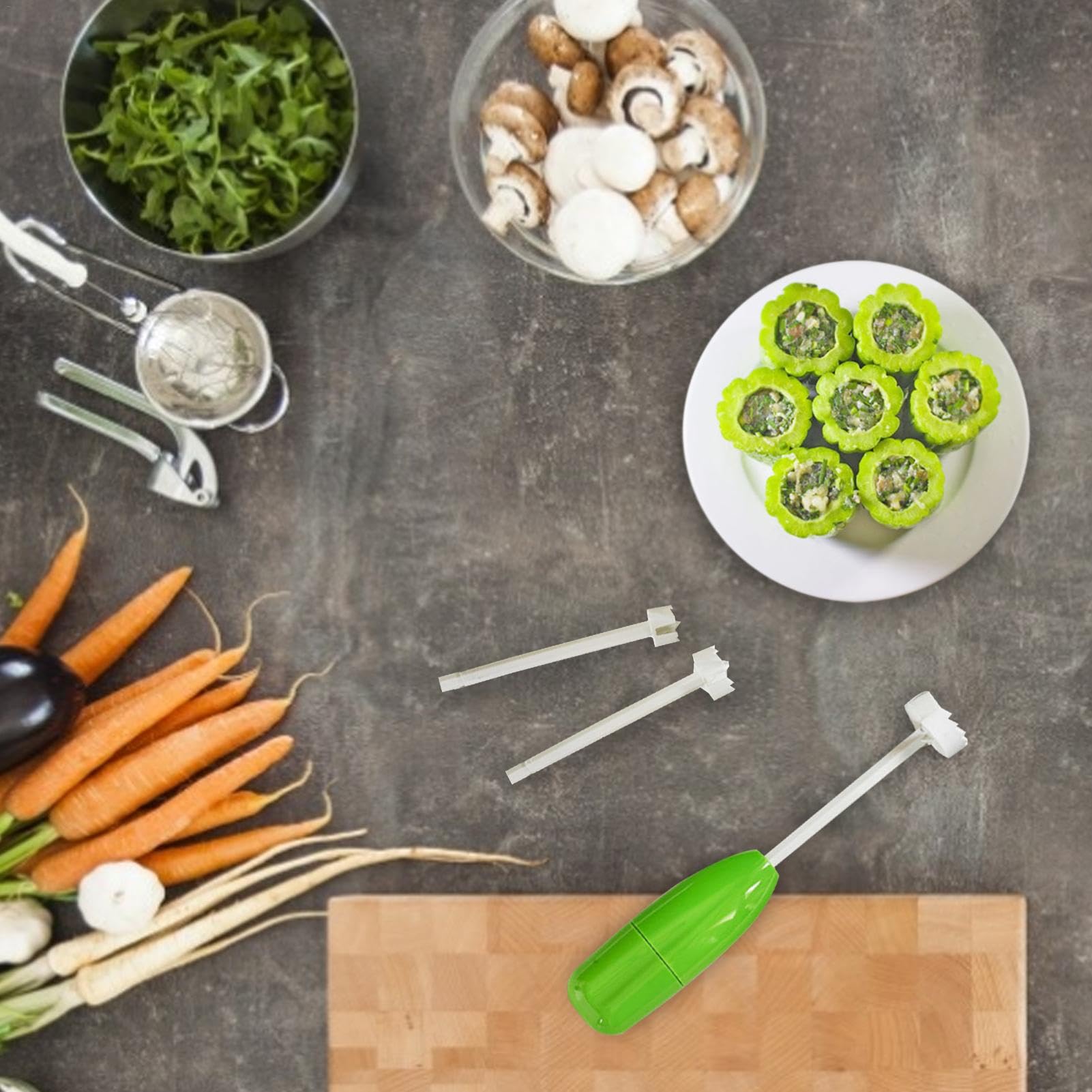 Estrattore Di Semi 2-in-1 Per Peperoni E Frutta - Gadget Da Cucina Pratico E Facile Da Usare