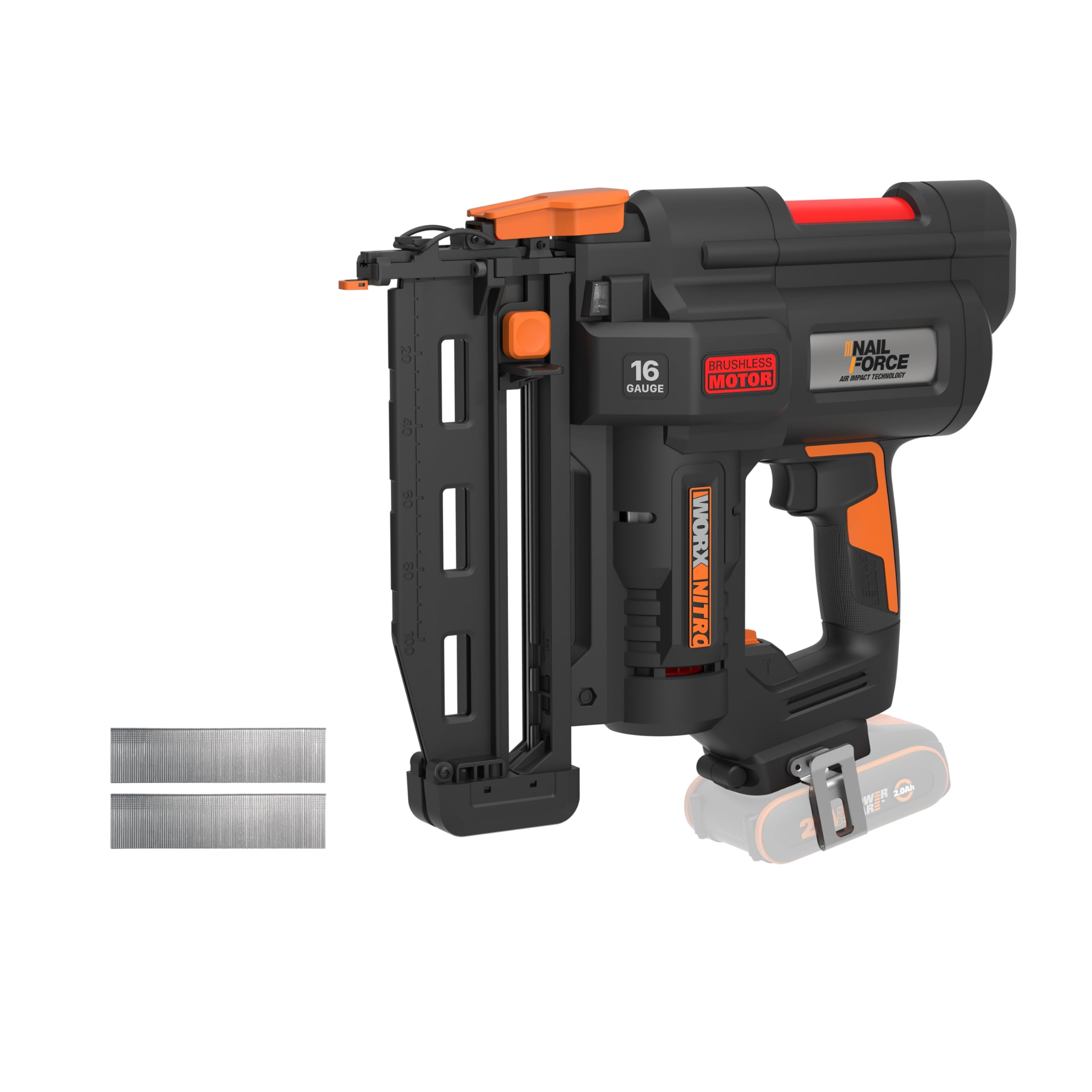 Worx 20V Cordless 16 Gauge Finish Nailer (Bare Tool) Wx841.9 from B&Q