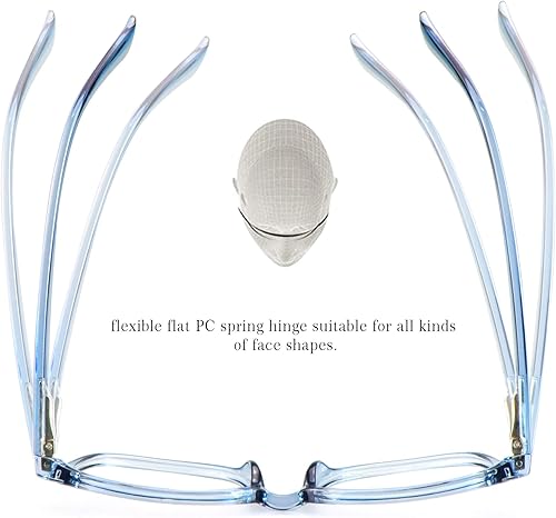 Miniatura 3 de LifeArt 2 pares de anteojos de bloqueo de luz azul con bisagra de resorte, antifatiga ocular, anteojos de lectura para computadora, anteojos de