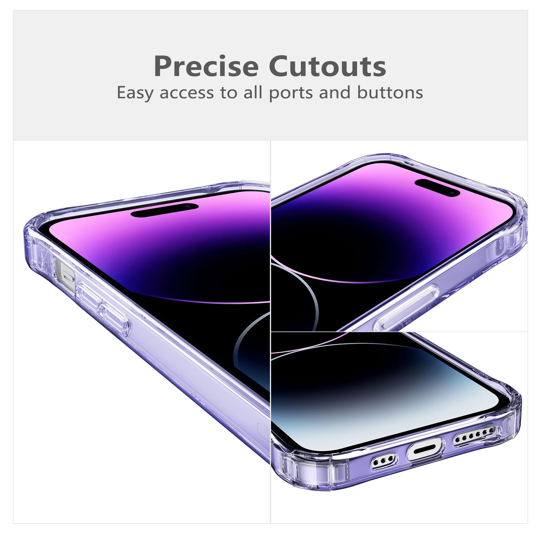 DEFBSC Compatibile con iPhone 15, custodia trasparente con porta carte di credito, ultra sottile, in morbido TPU, antiurto, custodia trasparente con slot per carte per il retro del telefono, nero