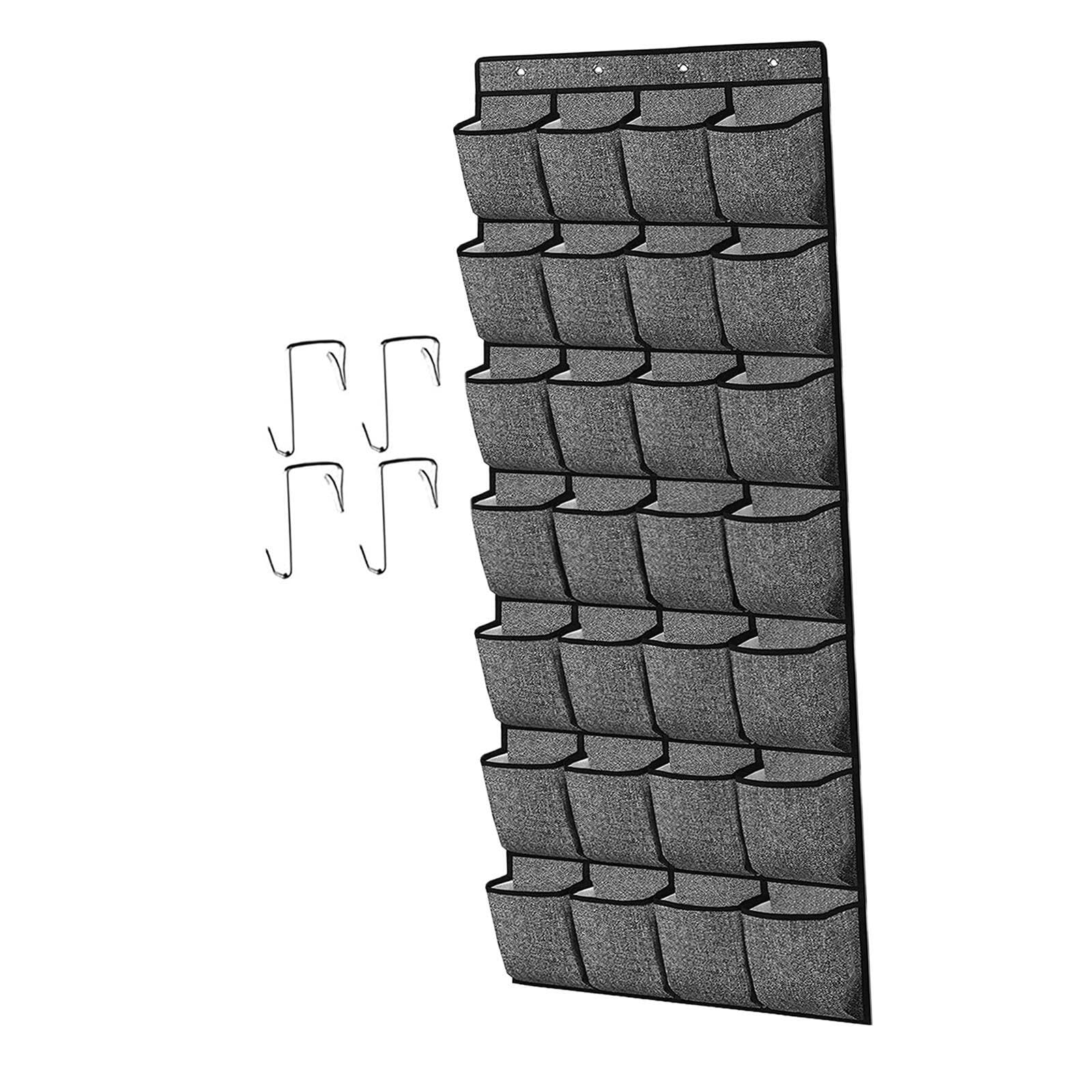 YIXANNX 28 Pockets Door Hanging Closet Organizer Versatile Usage Keeping Shoes And Household Items Organized 28 Pockets Door Hanging Organizer Is Not Just For