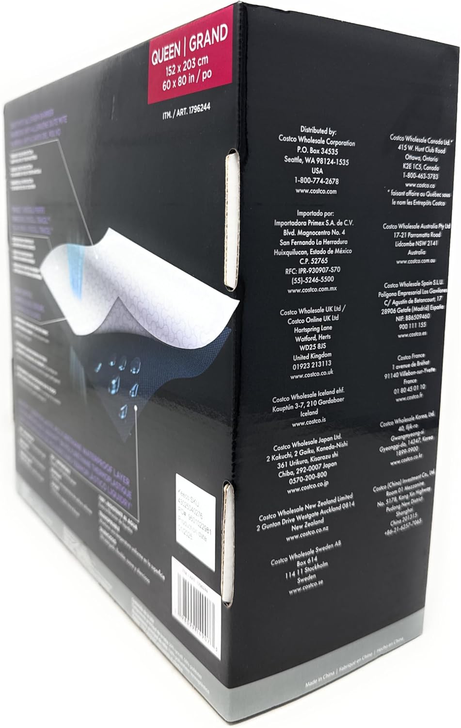 Protect-A-Bed Mattress Protector – Waterproof, Breathable, Tencel Lyocell Top – Available in Queen & King Sizes (Queen)