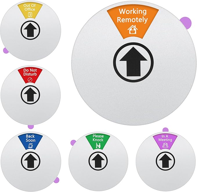 Amazon.com : Office Door Signs, Silver Rotating Privacy Indicator Sign ...