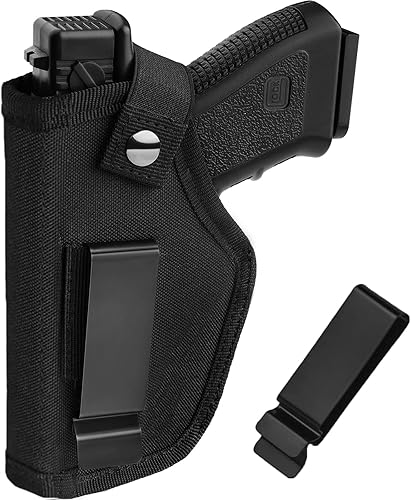 Funda de pistola para hombre y mujer, fundas IWB/OWB de 9 mm, funda para pistola 380 que se adapta a Glock 19/17/23/26/27/42/43x, S&W M&P Shield,