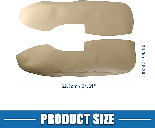 Miniatura 5 de A ABSOPRO Cubierta del reposabrazos del panel de la puerta delantera del automóvil para Acura TL 2009-2014, beige, 1 par