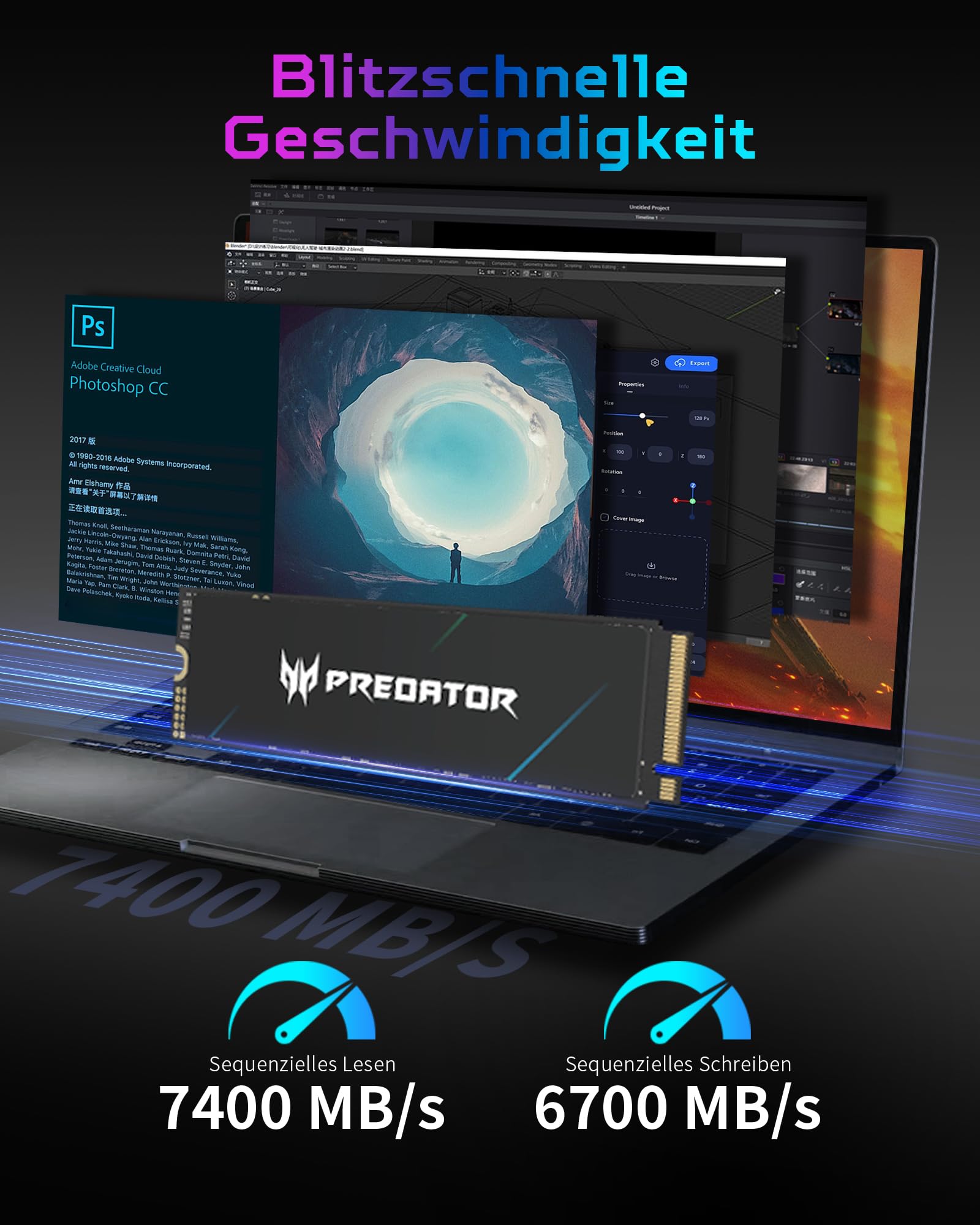 acer Predator GM7000 1TB SSD M.2 NVMe PCIe 4.0x4