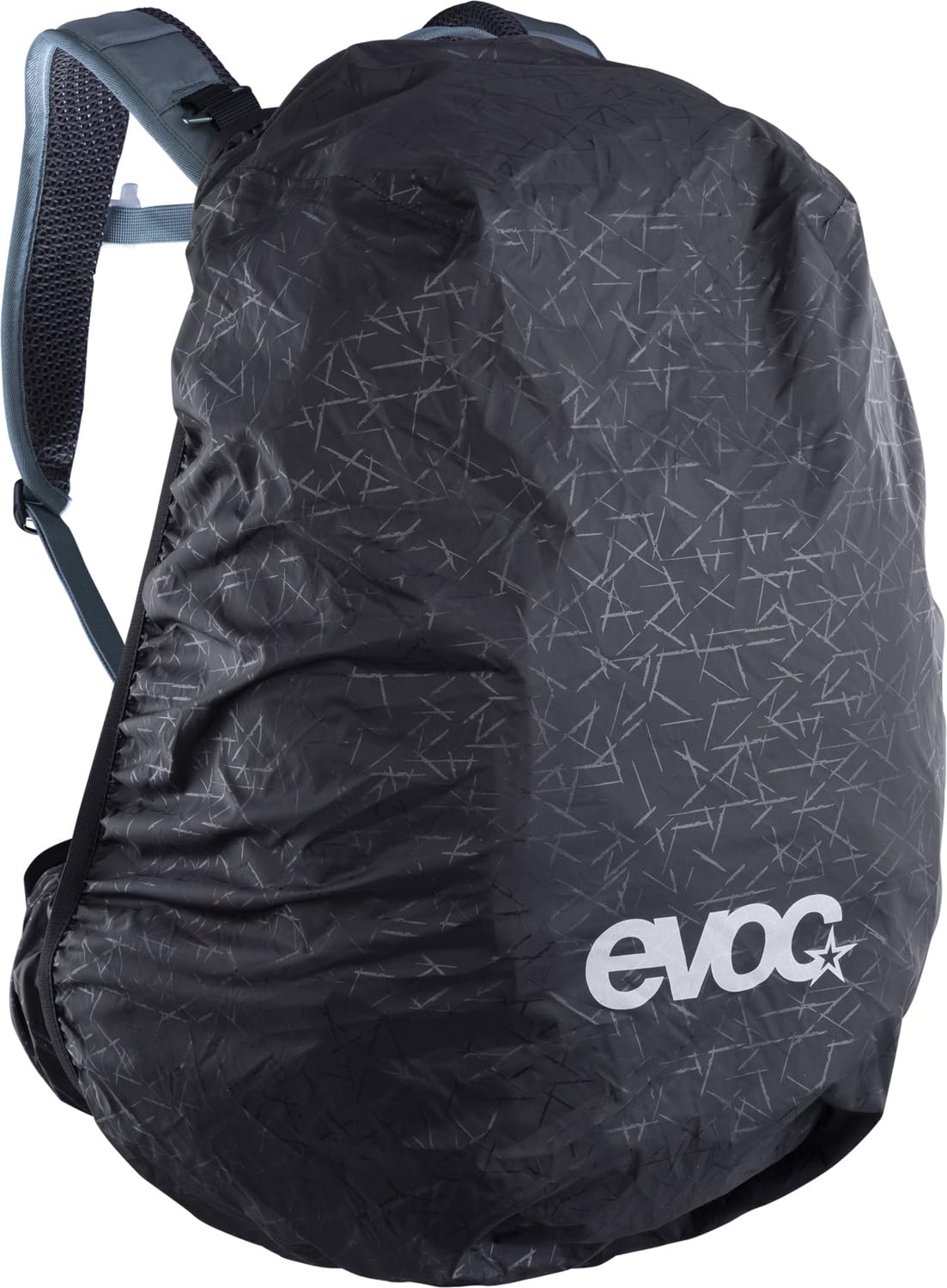 EVOC EXPLORER PRO 26, plecak (dla krótszych pleców, AIR FLOW CONTACT SYSTEM, pas biodrowy AIRO FLEX, w tym komora na bukłak do 3 l i pokrowiec przeciwdeszczowy, jeden rozmiar), stalowy