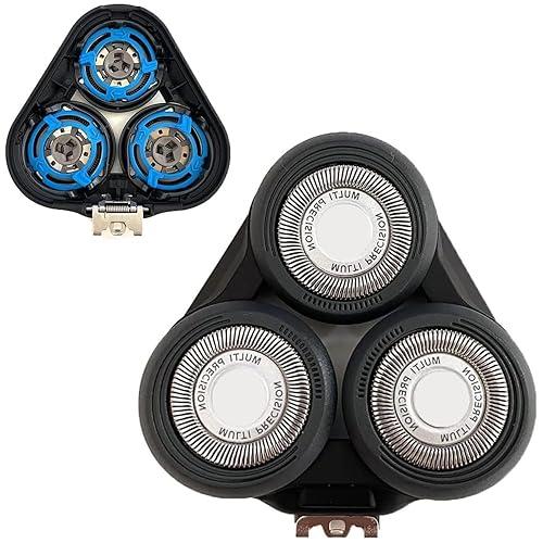 Cabezales de repuesto SH50 para toda la cabeza, compatible con Phillip Shaver Series 5000 (S5xxx), S5xxx, PT8xx, PT7xx, 3 cuchillas de repuesto SH50