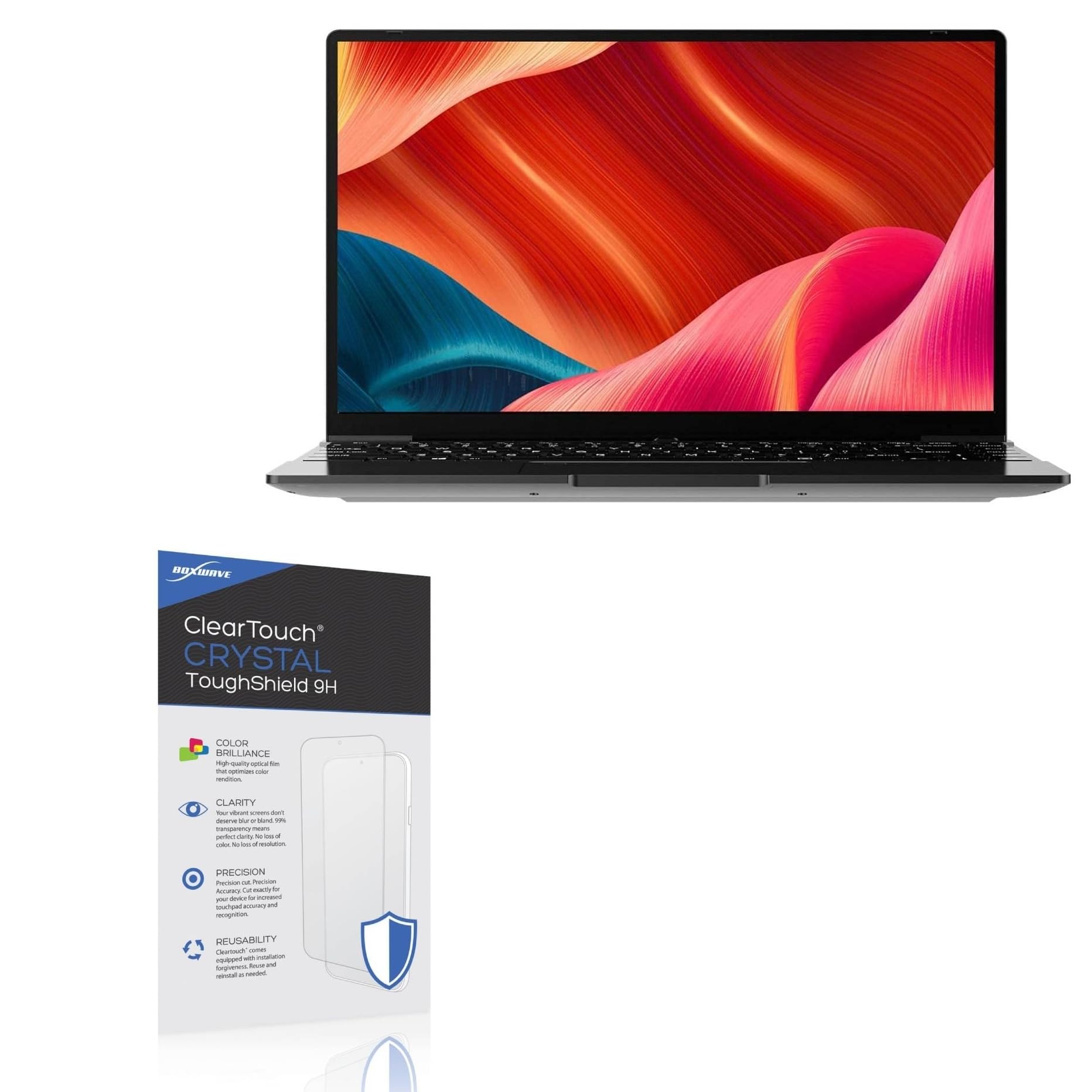 BoxWave Screen Protector Compatible With Alldocube GT Book - ClearTouch Crystal ToughShield 9H (2-Pack), Clear 9H Tough Flexible Film Screen Protector