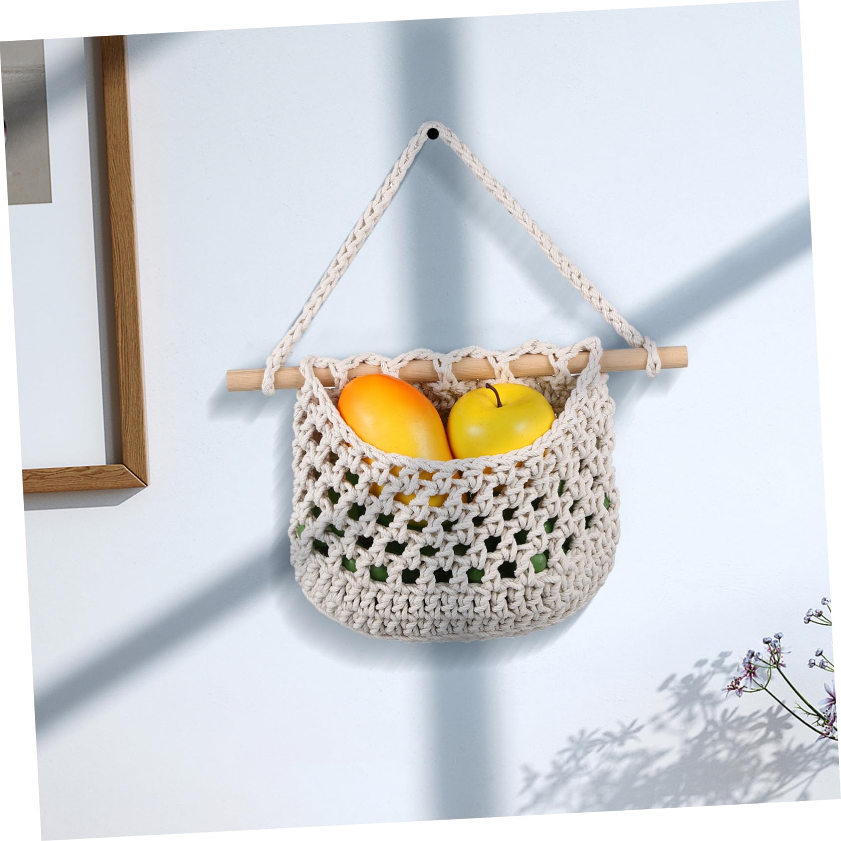 Alipis Fruitnetzak Van Katoen Met Hoge Elasticiteit - 2 Stuks Hangmand Voor Fruit En Groenten -/deurhanger - Decoratie