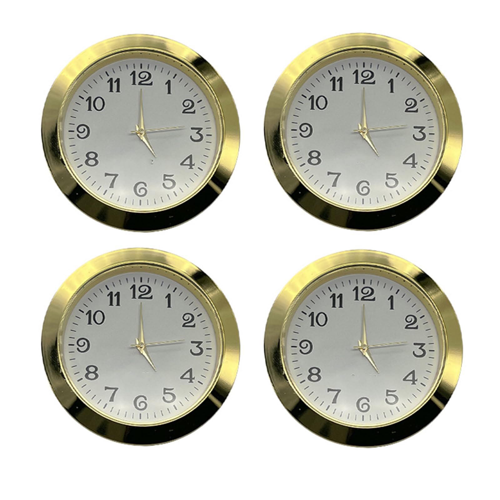 YROHGKPN Of 4 55mm Quartzs Round Clock Heads Insert with Arabic or Roman Numerals for Crafting and Repair Replacement Roman Numerals Insert